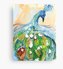 Peacock Print Canvas Print
