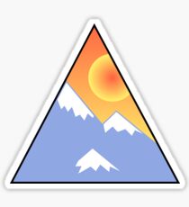 Snow and a Sunset Sticker