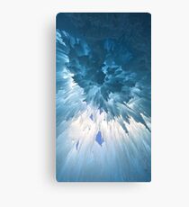 Ice burst above shot Canvas Print
