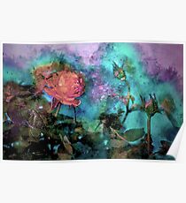 Flowered Paint Poster