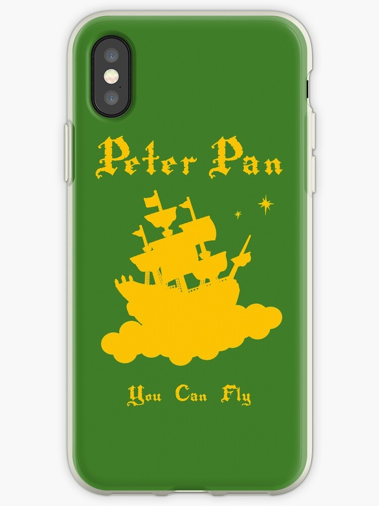 "Peter Pan Minimalist Design" iPhone Cases & Covers by TJ Ruesch