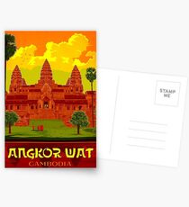 ANGKOR WAT : Vintage Cambodia Temple Print Postcards
