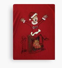 Chets Nuts Roasting on an Open Fire Canvas Print