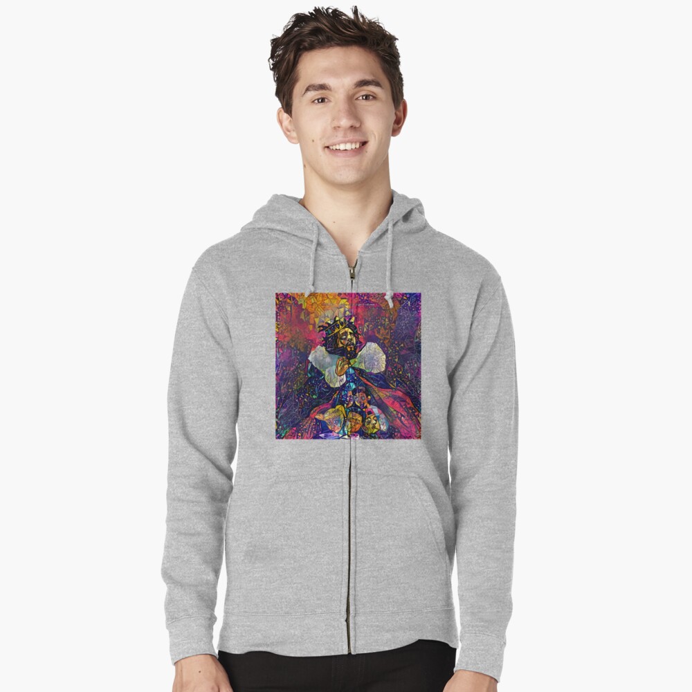 Abstract KOD Zipped Hoodie