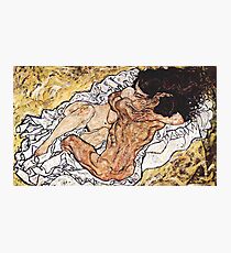 HD Die Umarmung, von Egon Schiele 1917 - HIGH DEFINITION Fotodruck