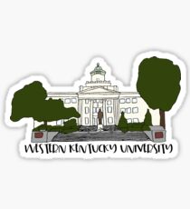 WKU Cherry Hall Laptop Sticker Sticker
