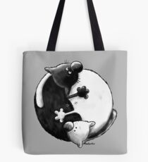 Yin and Yang Cats Tote Bag