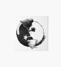 Yin and Yang Cats Art Board