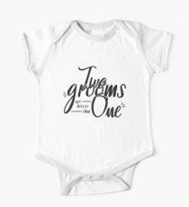 LGBT Gay Wedding Shirt and Gifts - Two Grooms Are Better Than One One Piece - Short Sleeve