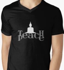 teach peace | yoga shirt | yoga gifts | yoga teacher shirt | yoga women | yoga instructor | yoga mom | yoga women | yoga kids | yoga addict Men's V-Neck T-Shirt