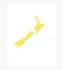 New Zealand Love in Lemon Photographic Print