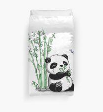 Funda nórdica Panda comiendo bambú