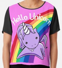 Hello Unicorn (Clean) Most Accurate Altered Carbon Chiffon Top