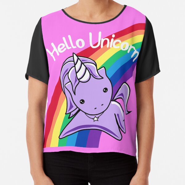 Womans Ladies Girls Cosplay Tumblr Unicorn Rainbows Pink Princess Weed T Shirt