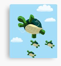 Flying Turtles Canvas Print