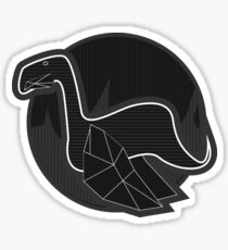 Simple Steampunk Sea Serpent Sticker