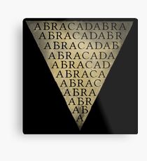 Abracadabra Triangle Metal Print