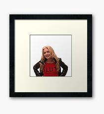Lindsay Bluth Slut Framed Print