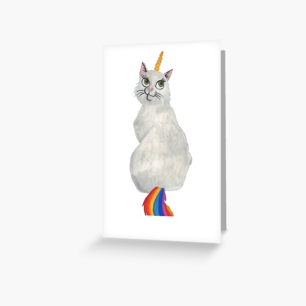 Darling, You're a Whimsical Caticorn! Greeting Card