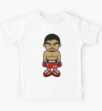 Angry Manny Pacquiao Cartoon by AiReal Apparel Kids Tee