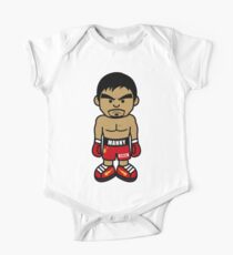Wütender Manny Pacquiao Cartoon von AiReal Bekleidung Baby Body Kurzarm