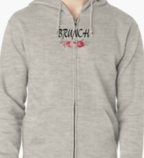 Floral Brunch Zipped Hoodie