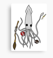 Sporty Squid Canvas Print