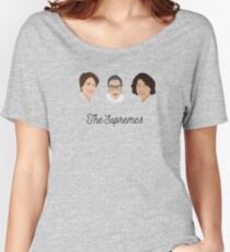 The Supremes (3, with eyes, white text) Women's Relaxed Fit T-Shirt