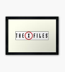 the x files Framed Print