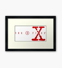 the x files Framed Print