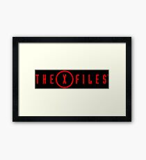 the x files Framed Print