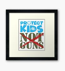 Protect Kids Not Guns Framed Print