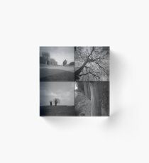 Village Trees Acrylic Block