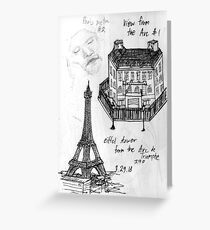 Paris Metro, View from Arc de Triomphe Greeting Card