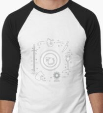 Symbols of the fantasy television series. Men's Baseball ¾ T-Shirt