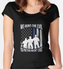 USA Law Enforcement Officers Protection Police Women's Fitted Scoop T-Shirt