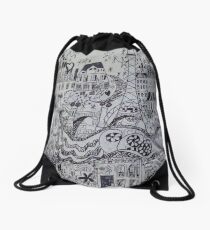 Streets That Tell A Story Drawstring Bag