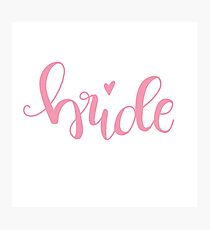 bride II - pink Photographic Print
