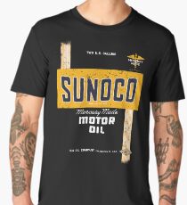 Sunoco Motor Oil Retro Distressed Design Men's Premium T-Shirt