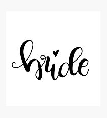 bride II - black Photographic Print