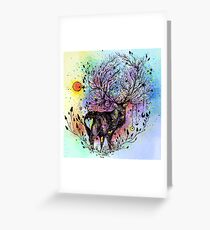 Cosmic Deer Greeting Card