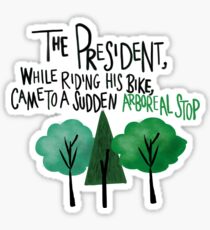 West Wing Arboreal Stop Sticker