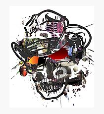Skulls Love Is Dope Graphic Print Swag Photographic Print