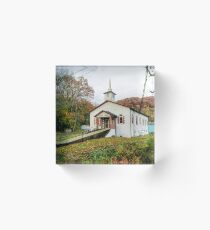 Rebecca In Fall Acrylic Block