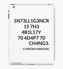 Stephen Hawking - Intelligence iPad Case/Skin