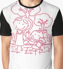 Cartoon Pink Graphic T-Shirt
