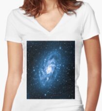Double Star, Binary Star, Eccentricity, Ecliptic, Equinox, Galaxy, Inclination, Light-year Women's Fitted V-Neck T-Shirt