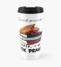 Bücherwurm? Bitte, ich bin ein Buchdrache. Thermobecher