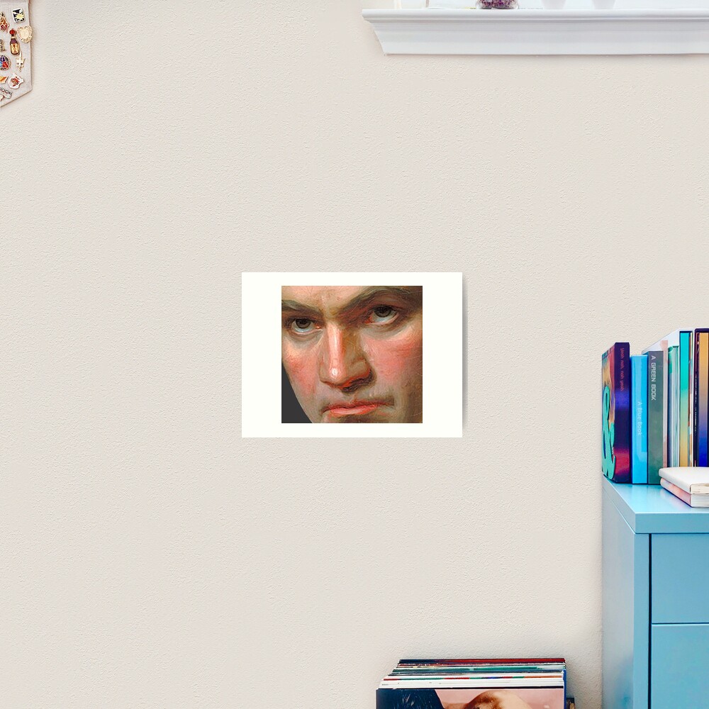 Beethoven in frightening close-up Art Print
