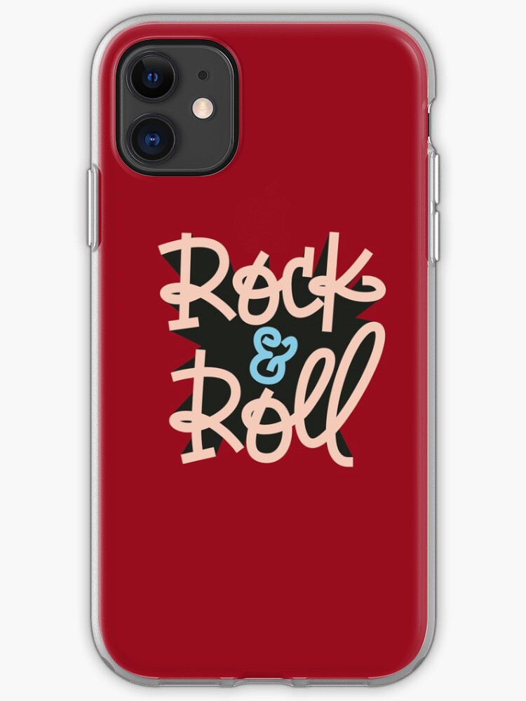 "Rock & Roll" iPhone Case & Cover by louieletters Redbubble